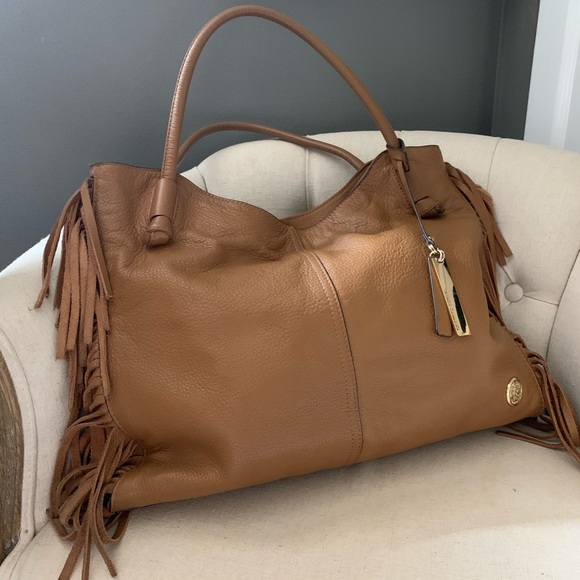 Vince Camuto Handbags - Vince Camuto Rae Fringed Tote Bag